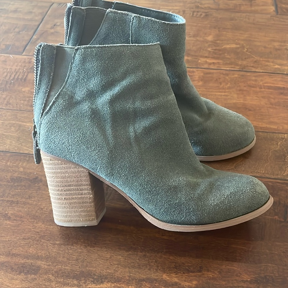 Ankle Boots / Booties Suede Olive Green